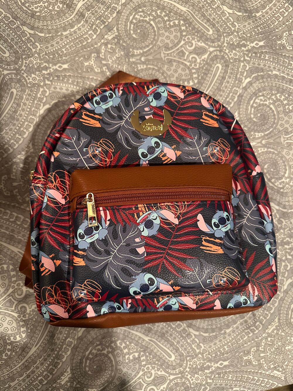 NWT Bioworld Disney Lilo and Stitch Hawaiian Floral Mini Backpack